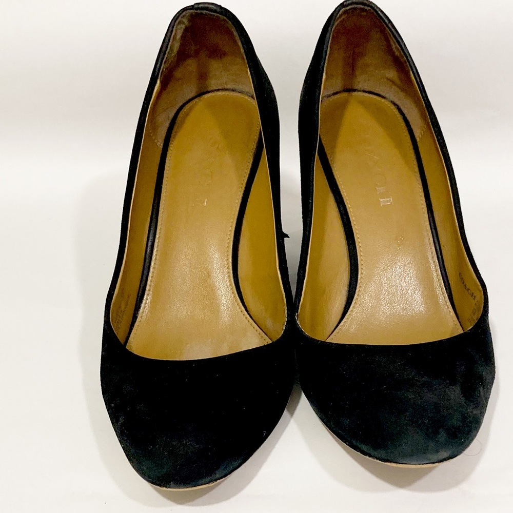 Coach Roni Suede Wedge Heels